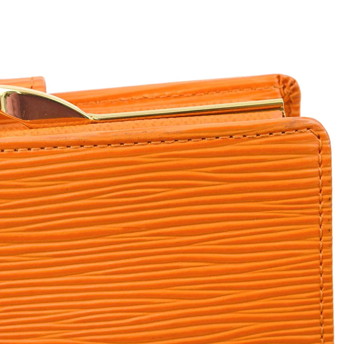 Louis Vuitton 2003 Orange Epi Portefeuille Viennois M6324H - Image 3
