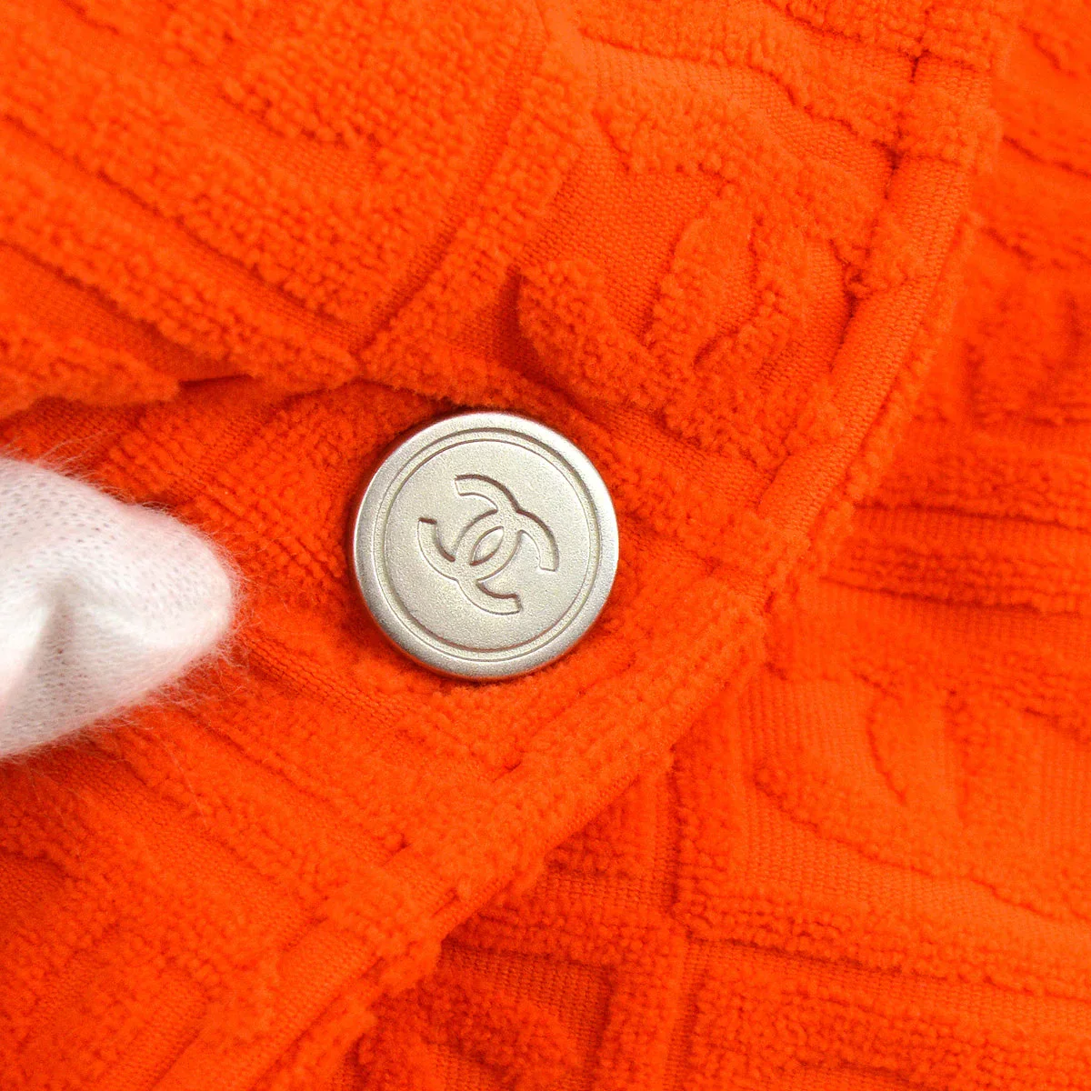 Chanel Summer 2002 CC terry-cloth blazer #40 - Image 3