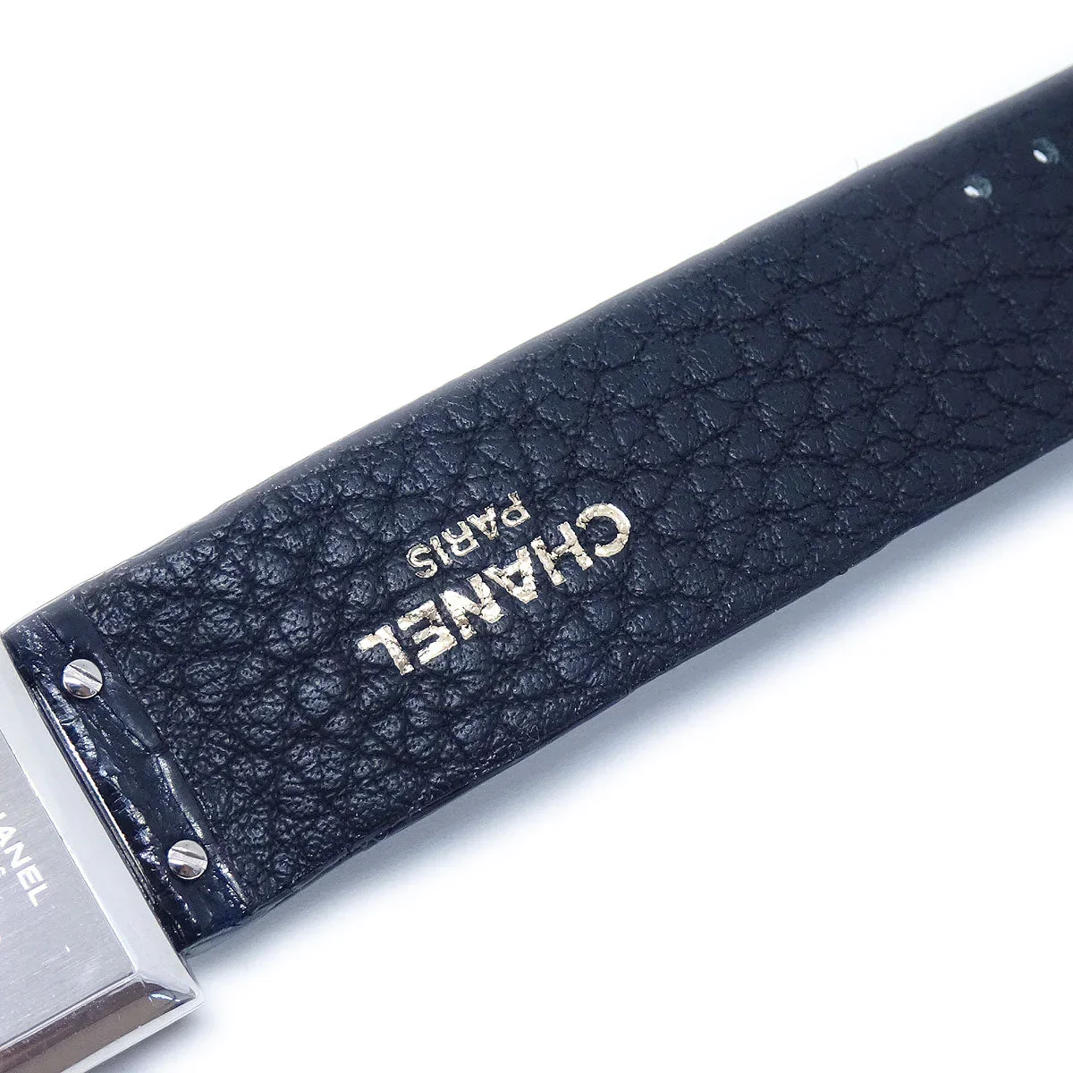 Chanel Matelasse Watch 18KWG Diamond Alligator - Image 6