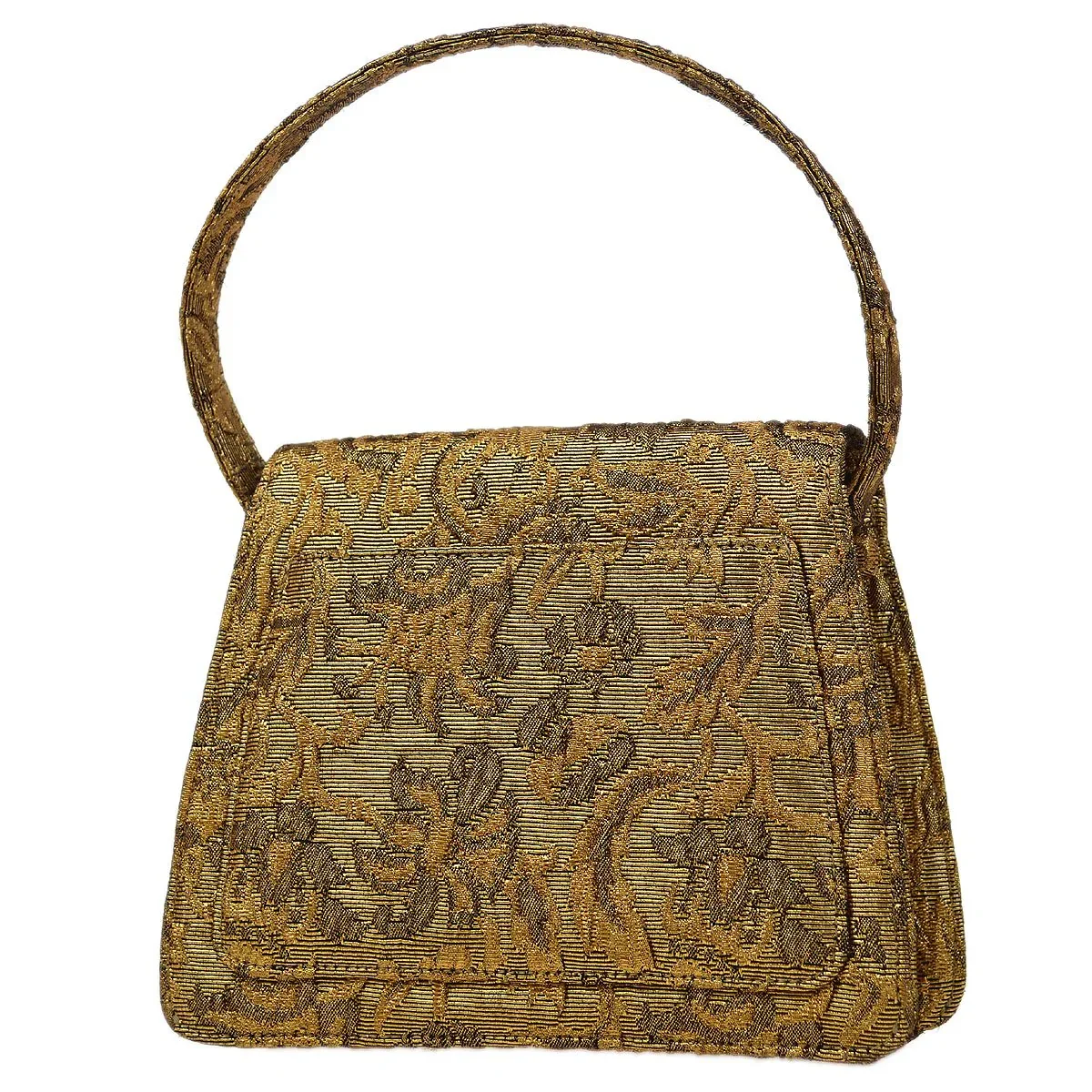 CHANEL * 1997-1999 Floral Jacquard Handbag - Image 3