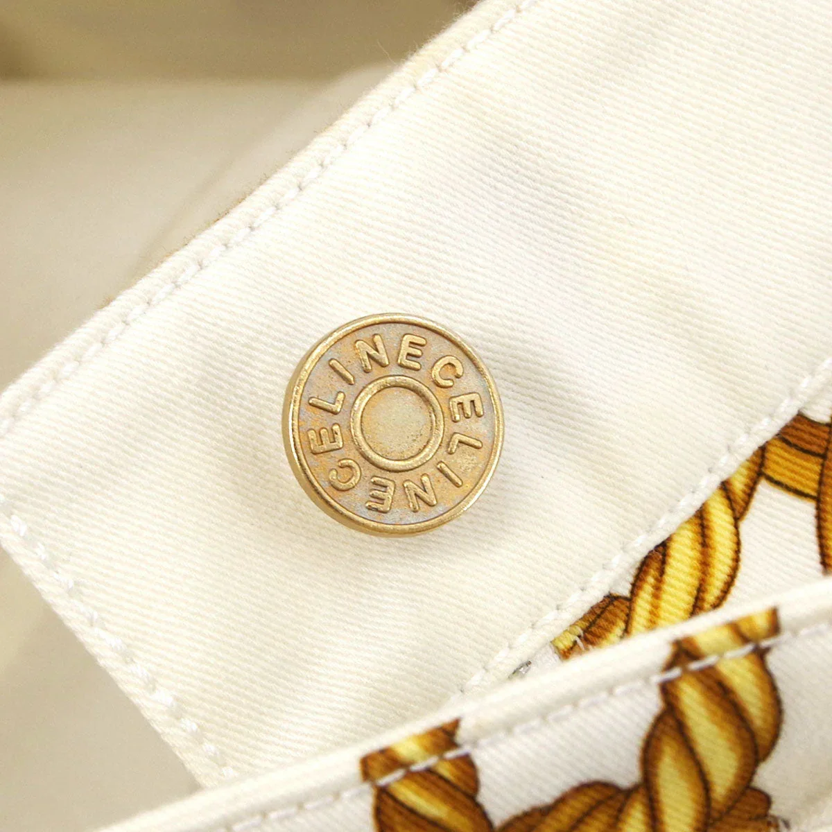 Celine 2000s Chain Print Skirt Suit #38 - Image 8