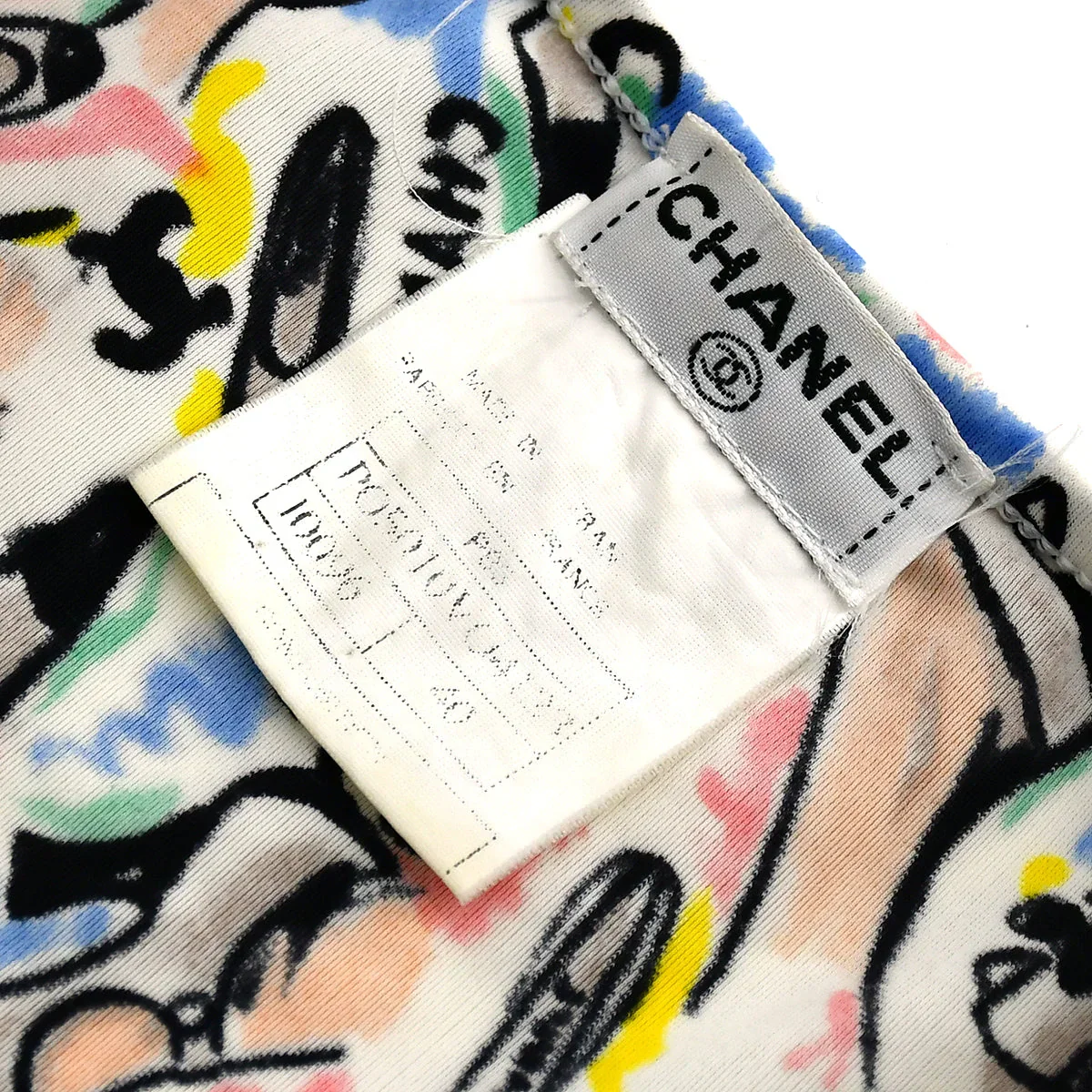 Chanel 1995 spring shoe-print cropped T-shirt #40 - Image 9