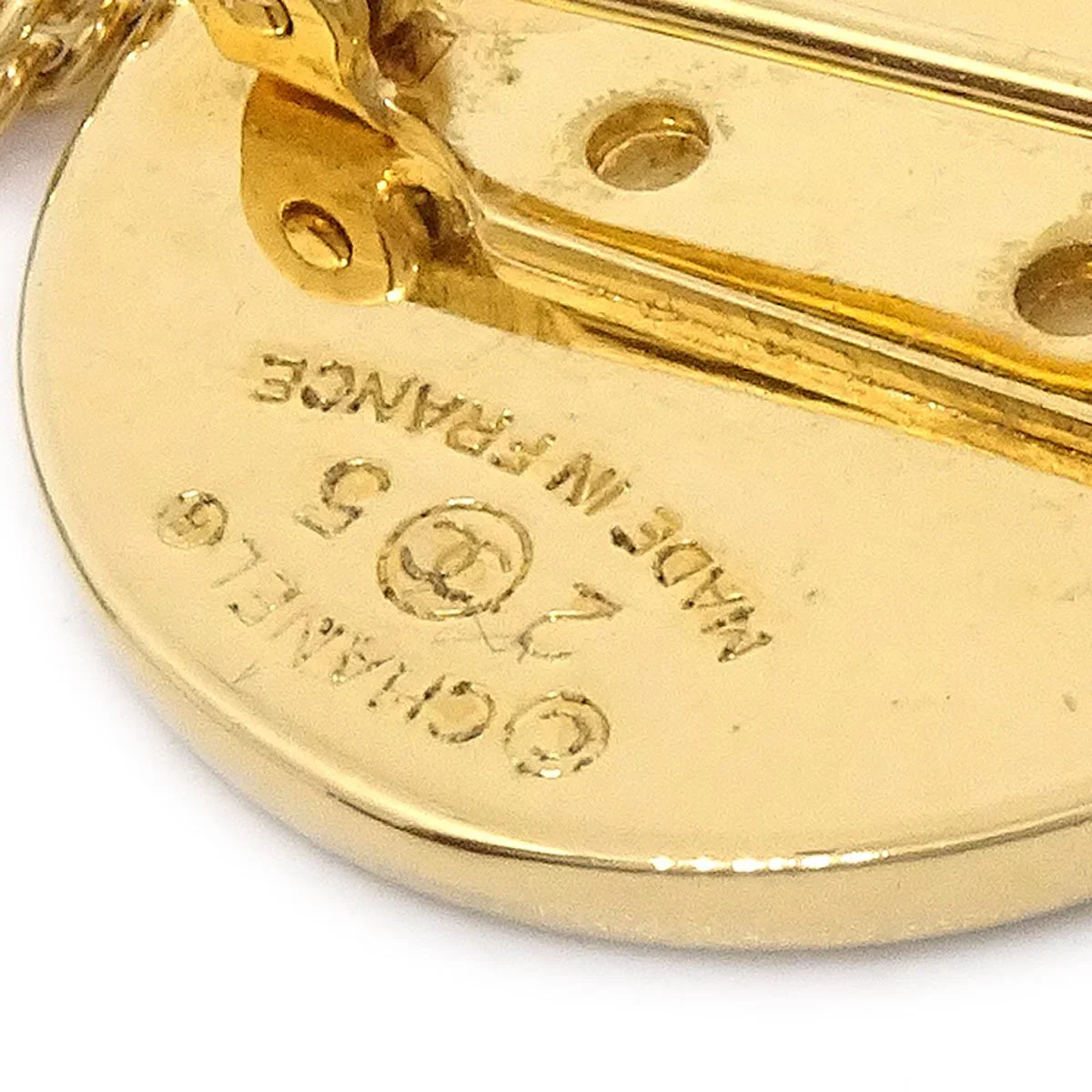 CHANEL 1990 Bag Brooch Gold 25 - Image 4