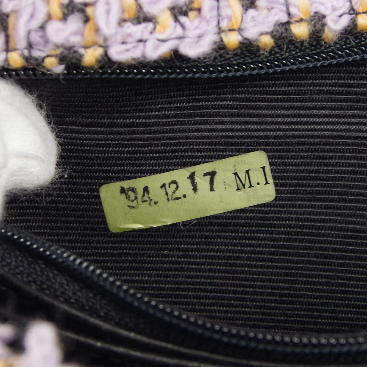 Chanel * 1994-1996 Classic Single Flap Medium Handbag Purple Tweed - Image 10